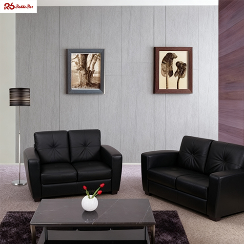 Sectional Tufted Genuine Cowhide Leather Sofa Furniture Wear Resistant