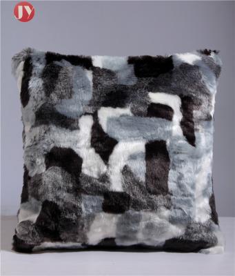 Natural Color Faux Fur Pillows Cushion Cover Dry Washable Car Seat Decorative