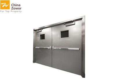 304 fogo de aço inoxidável portas avaliadas com o fogo de uma hora da inserção de vidro avaliado