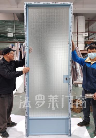 Ultra Slim Aluminum Glass Bathroom Swing Door Air Tightness Custom Design