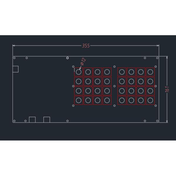 Настольный внешний ПК связал проволокой клавиатуру компьютера металла IP65
