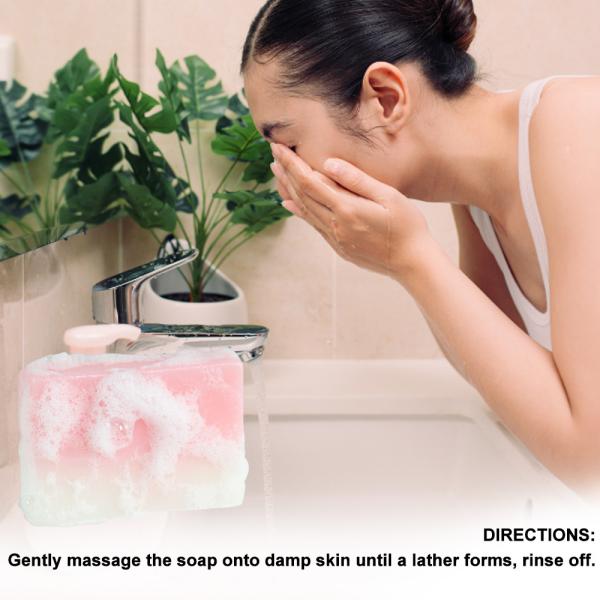 Leite Rose Soap For All da cabra da marca própria - pele que clarea o empacotamento feito sob encomenda