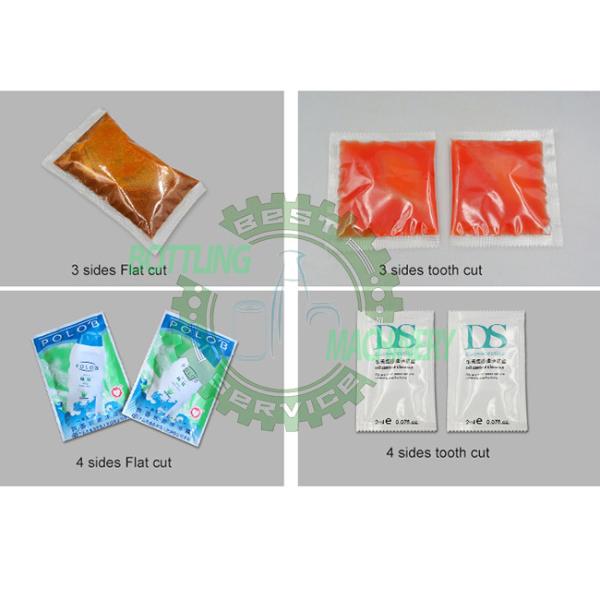 3 / 4 Side Sealing Cream Shampoo Shower Gel Sauce Wine Vinegar Sachet Packing Machine