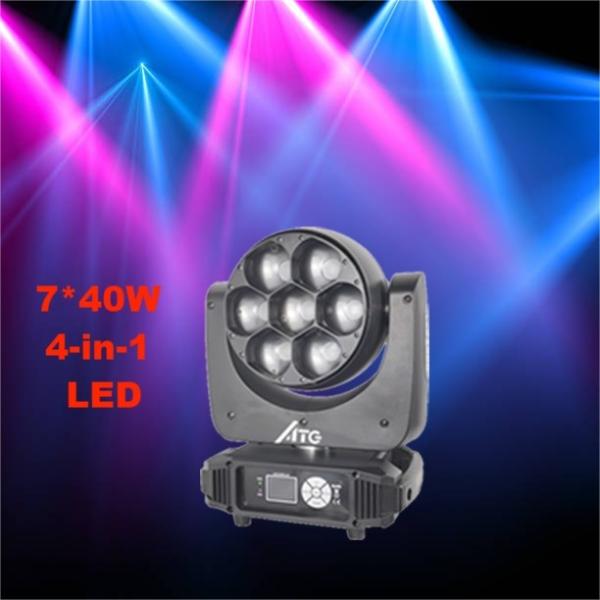 6pcsx15W 4 LED Stage DJ Moving Head Light Big Bee Eyes Zoom Wash Laser Light Stage Set