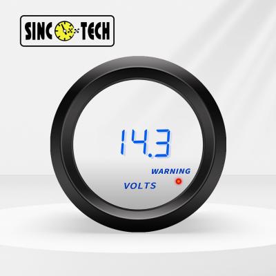 Sinco Tech 6117B Car Gauge LED 52mm Voltmeter Gauge Auto Mobile Meter Display Plastic