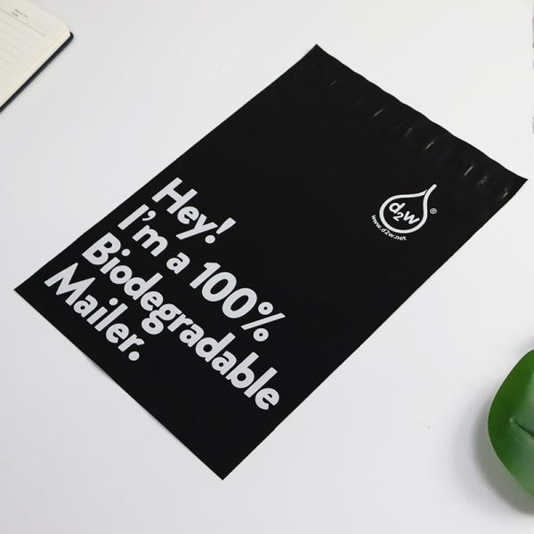 Sacos de correio de plástico reciclado 100% preto, biodegradável, ecológico e resistente a lágrimas
