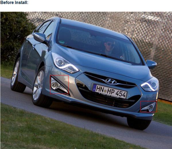 Hyundai i40 DRL LED Daytime driving Lights car exterior light for sale