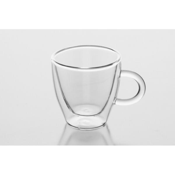 Coffee 72ml Double Wall Espresso Mugs 2.5 oz Borosilicate Drinking Glasses