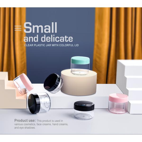 PP Lid Mini Face Cream Jar Plastic Cosmetic Jars 10g 15g 20g