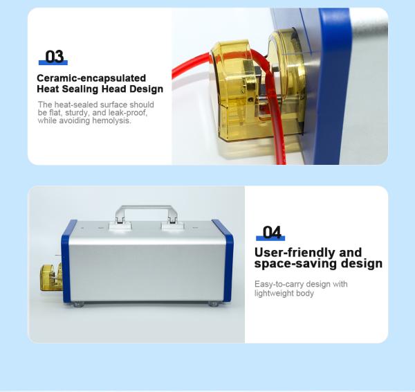 Blood Component Separator Sealer for Safe RBC, Plasma, Platelet Packaging