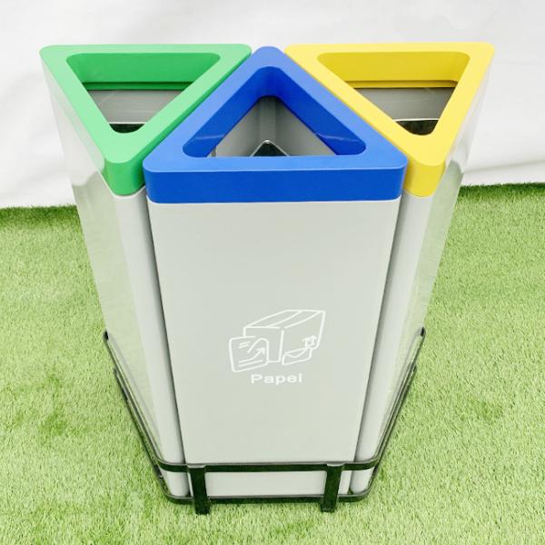 Противоокислительн суша треугольник 3 в 1 стальном на открытом воздухе мусорном баке