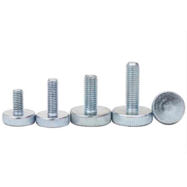 Zinc Plated Steel DIN653 Knurled-Head Thumb Screws Knurled-Head Adjustment Screws