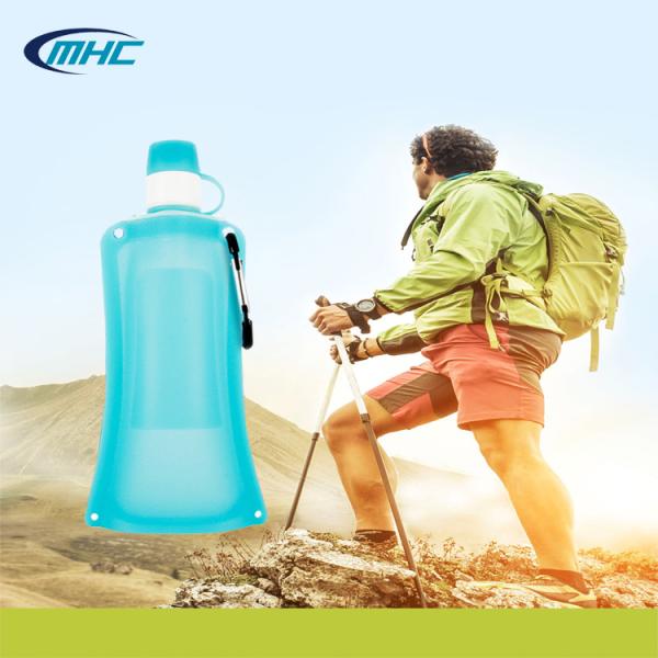 Мешок сумки силикона подгонянная двойная герметизируя складная питьевая вода 500ml