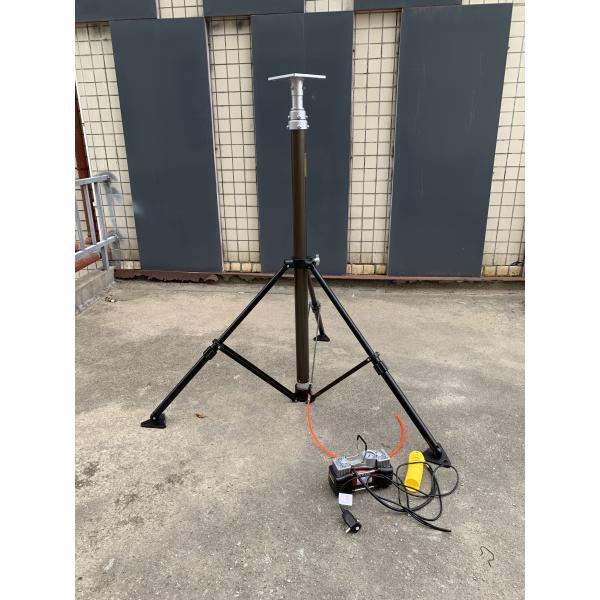 Aluminum 4.2M 5.7M 120N Pneumatic Telescopic Antenna Mast