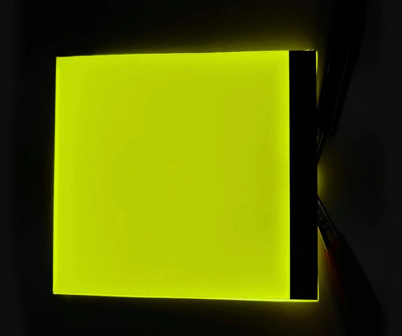 Желтый монохроматический дисплей LCD с подсветкой