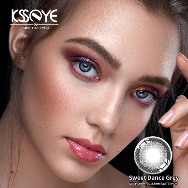 Контактные линзы глаза KSSEYE серые приводят 0-6.00 рассортированных ежегодных контактные линзы в действие пользы