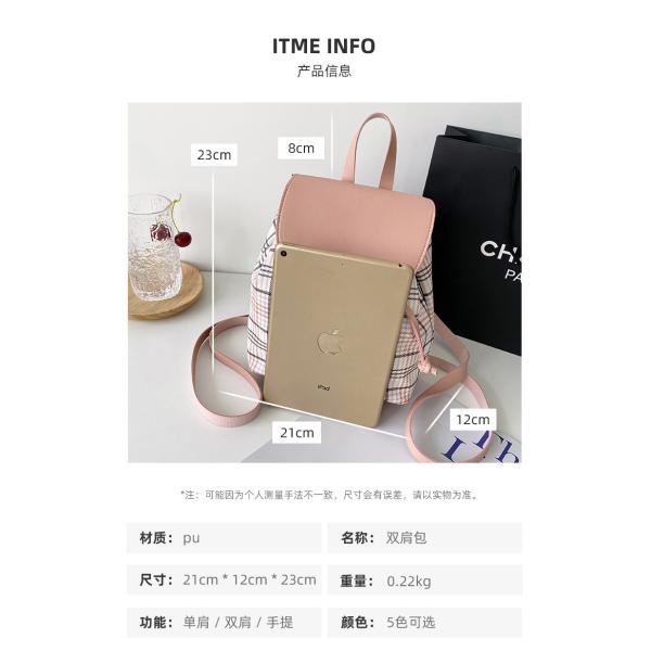 Multi-Function Mini Backpack for Teenage Girls Fashionable Style and Zipper Closure