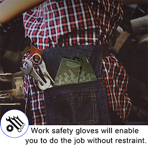 Protective Gear Full Finger Gloves, Motorcycle Tactical Gloves Upgraded Touch Screen Damping Palm Pads Rubber Guard