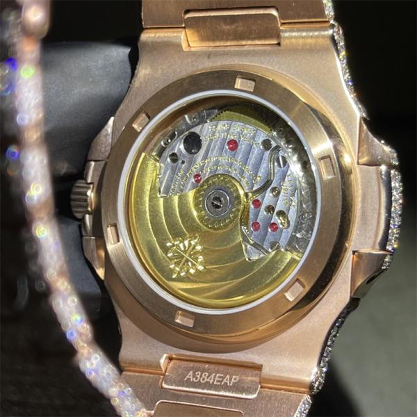 Busto do OEM Moissanite abaixo do relógio VVS feito a mão luxuoso Moissanite Diamond Watch