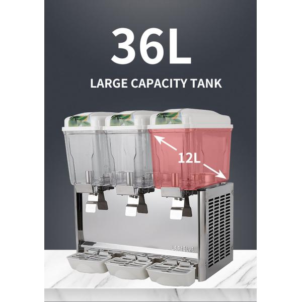 Электрический тройной стеклянный дозатор сока из нержавеющей стали 12 л мини-дозатор сока