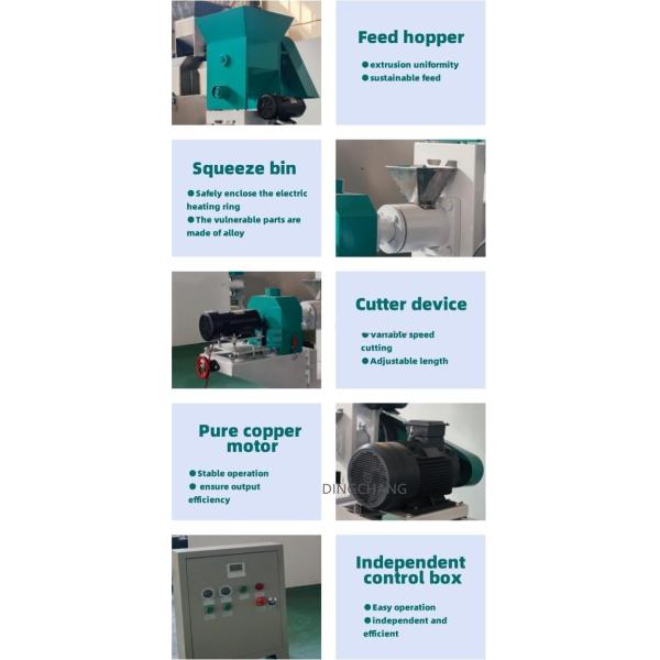 Automatic Pellet Snack Food Manufacturing Machinery Extruder Children Snacks Making Machine