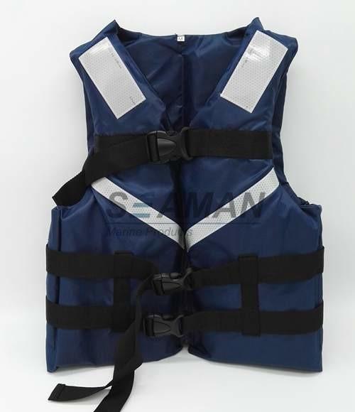 tamanho reflexivo S da fita do revestimento de vida SOLAS do Watersports dos homens dos azuis marinhos de 300D Oxford, M, L, XL