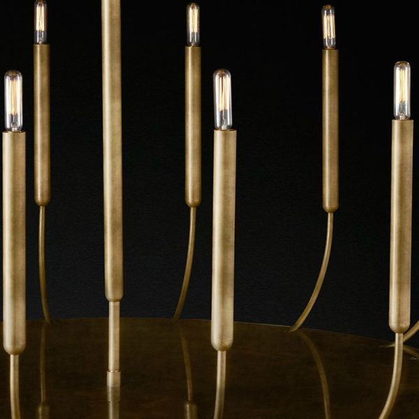 Customizable Design Brass Body Pendant Light with 50000 Hours Lifespan for Luxury Dining Room Chandelier