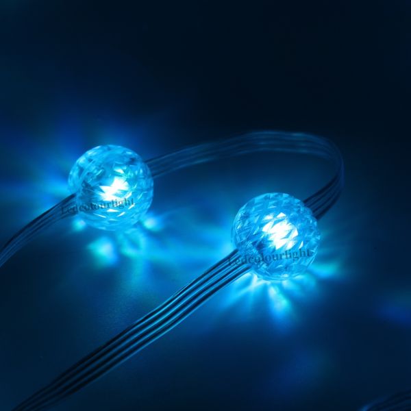20mm DMX512 RGB Crystal Ball LED Pixel String Light with 360° Illumination