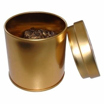 chá Tin Box High Quality Tea Tin Canister do ouro de 0.23mm Mini Tea Tins Hot Sale