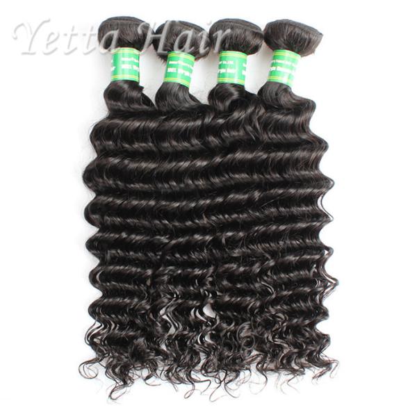 Extensões malaias encaracolado profundas elegantes do cabelo de Remy sem produto químico