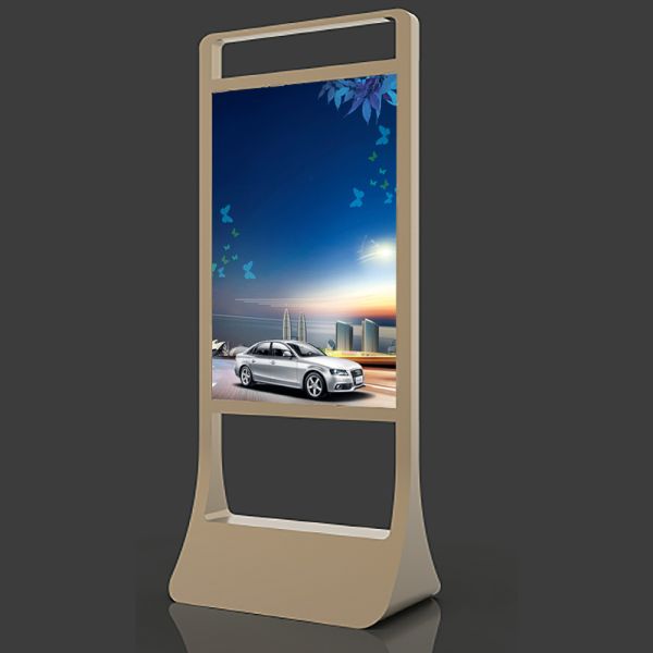 55 Inch 4K HDR Floor Standing Digital Display With Cloud Management And Anti Tip Design