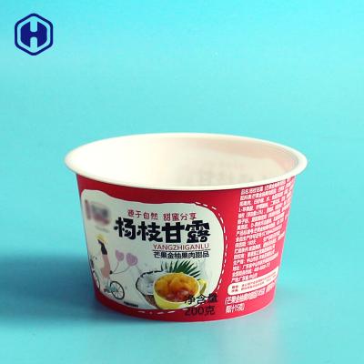 Os recipientes plásticos de produto comestível IML derramam não copos plásticos Compostable