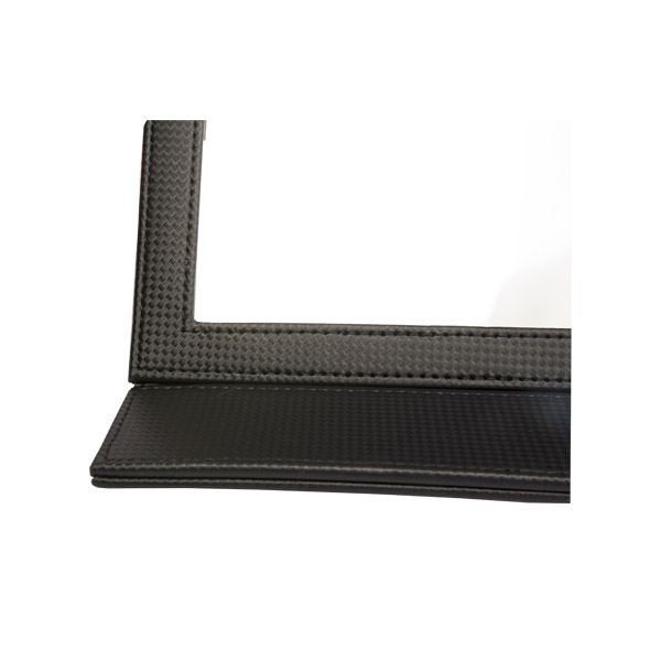 Пыль зеркала ювелирного магазина Пу/кожи Хандмаде складная анти- для косметики