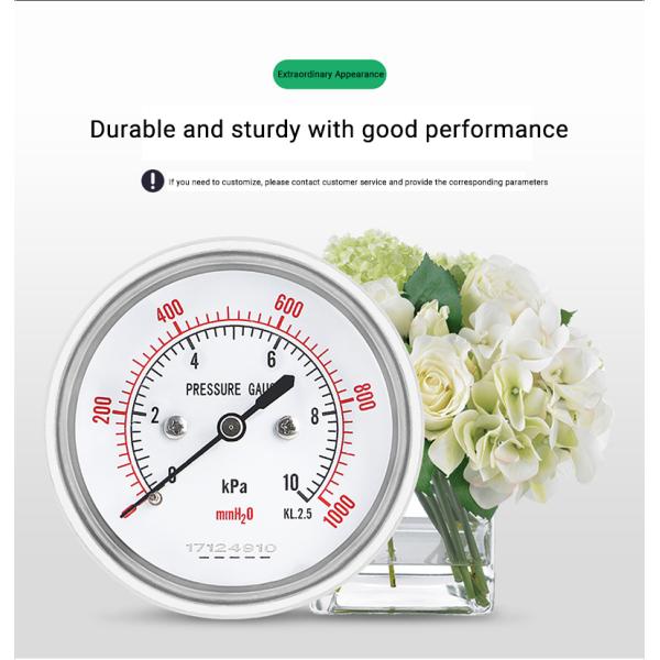 Excellent 2.5 Inch Pressure Meter for 62.5mm Nominal Diameter and Customized Support