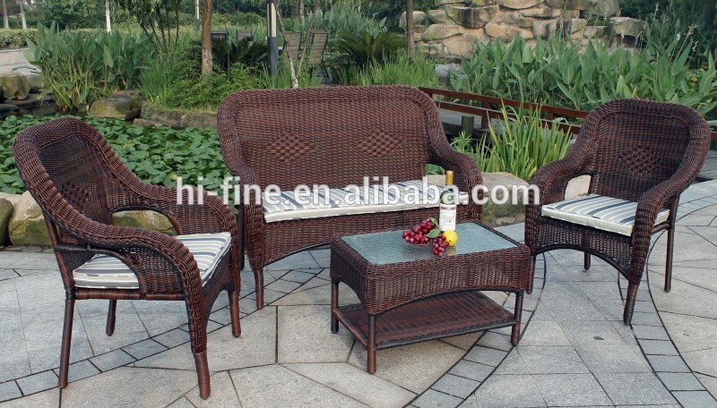 2026 Hot Sell Rattan/Wicker Leisure Love Seat Outdoor Rattan Furniture Set