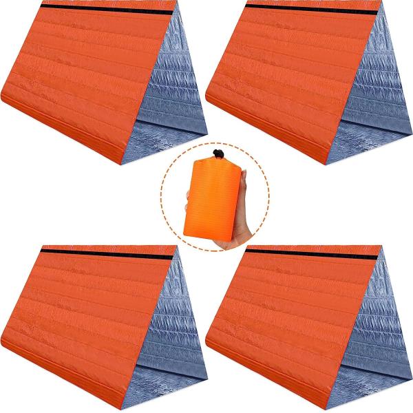 Emergency Sleeping Bag 2 Pack Lightweight Survival Sleeping Bags Thermal Sack Portable Emergency Blanket Campin