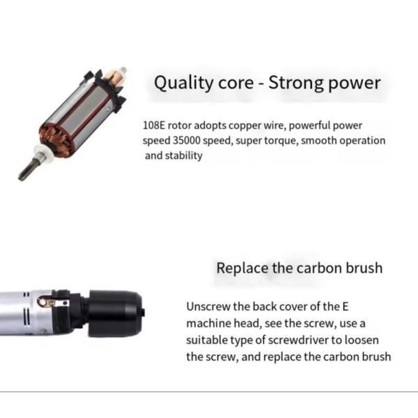 35000rpm Strong 90 Dental Micro Motor E Type Polishing Handpiece Dental Micromotor