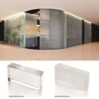 Lumière de mur de séparation en brique de verre / bloc donnant la vie privée de l' énergie isolée