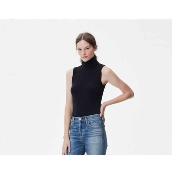 Turtle Neck Fashion Knit Women Clothing Tops
