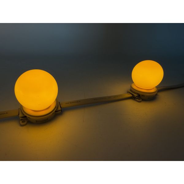 40mm RGB Full Color 24V IP67 PC LED Point Light Outdoor Building Facade Landscape Garden Decoration