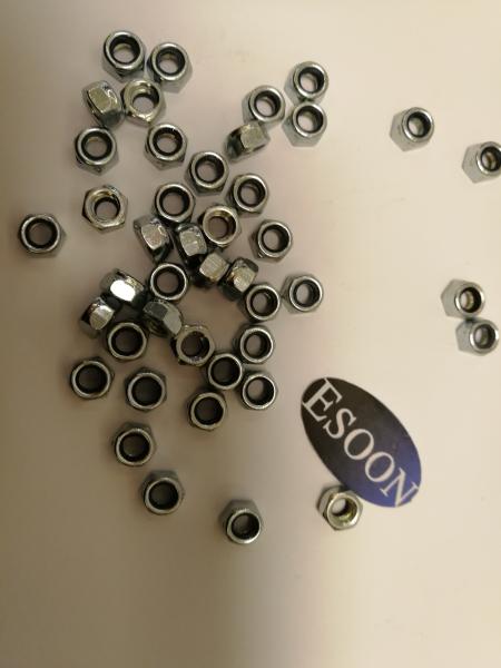 M8-1.25 DIN 985 Grade 10,Zinc plated Finish surface Nylon Insert Lock Nut,Carbon Steel,M3~M56 Size