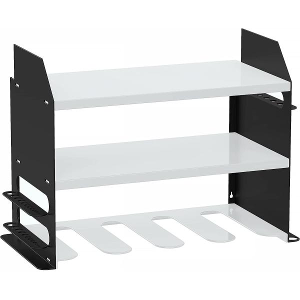 Double Shelf Power Tool Organizer Saw Holder Charging Station Work Site Storage Box