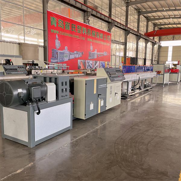 Solid Wall PE Pipe Extrusion Line 9 Meters Vacuum Tank One Person Operation for Pipes Efficiency