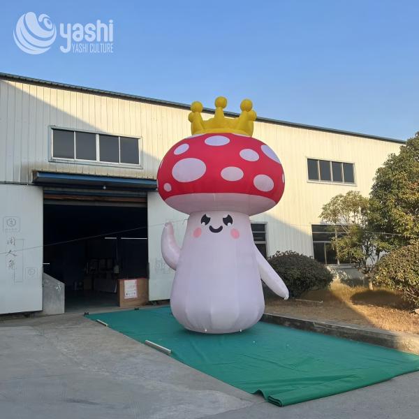 Colorful Mushroom Balloon Inflatable Decorations for Outdoor Amusement Park