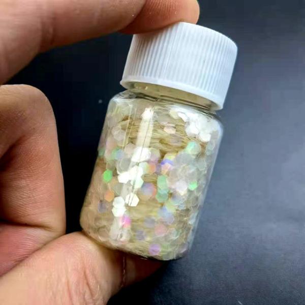 Holographic White Glitter Mixed Chunky Glitter Bulk Polyester Pet Glitter Die Cutting Printing OEM/ODM Yes. We Provide OEM