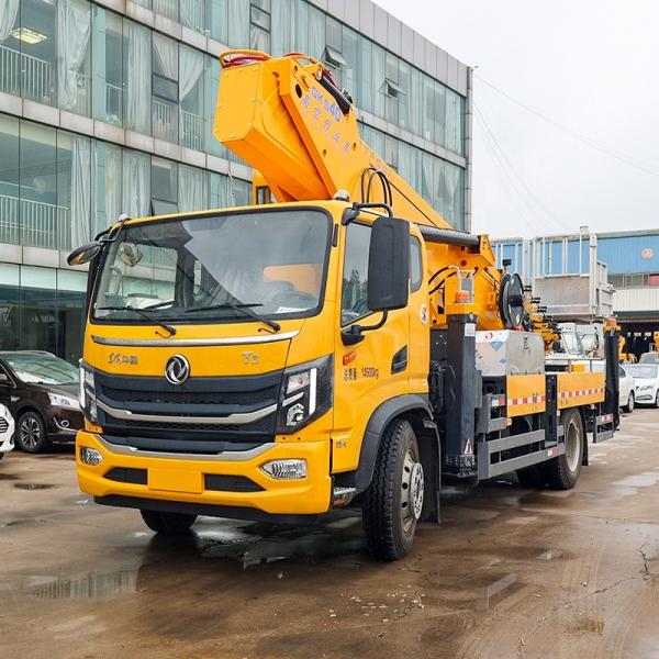 Cheap price Dongfeng  40 m aerial platform work vehicles   Articulated Boom with Liftlifting bucket type   on sale