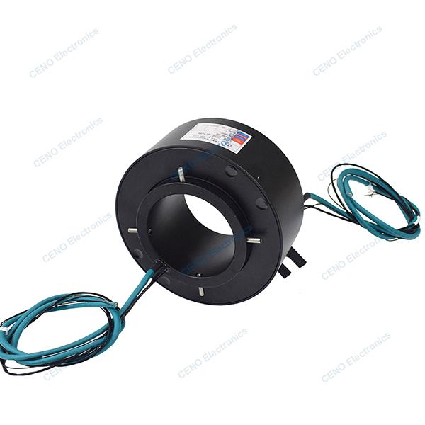 Through Bore Industrial Slip Ring with Electric Power and CANBus Signal