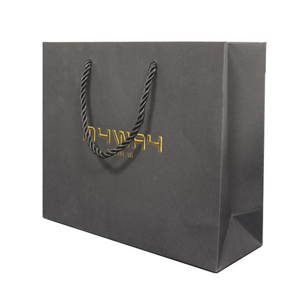 Hot Stamping Paper Gift Bags Clothing Shoes Gift Packaging Bag For Retail Store