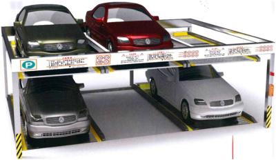 Nível semi automatizado hidráulico da movimentação de corrente 2 do sistema do estacionamento