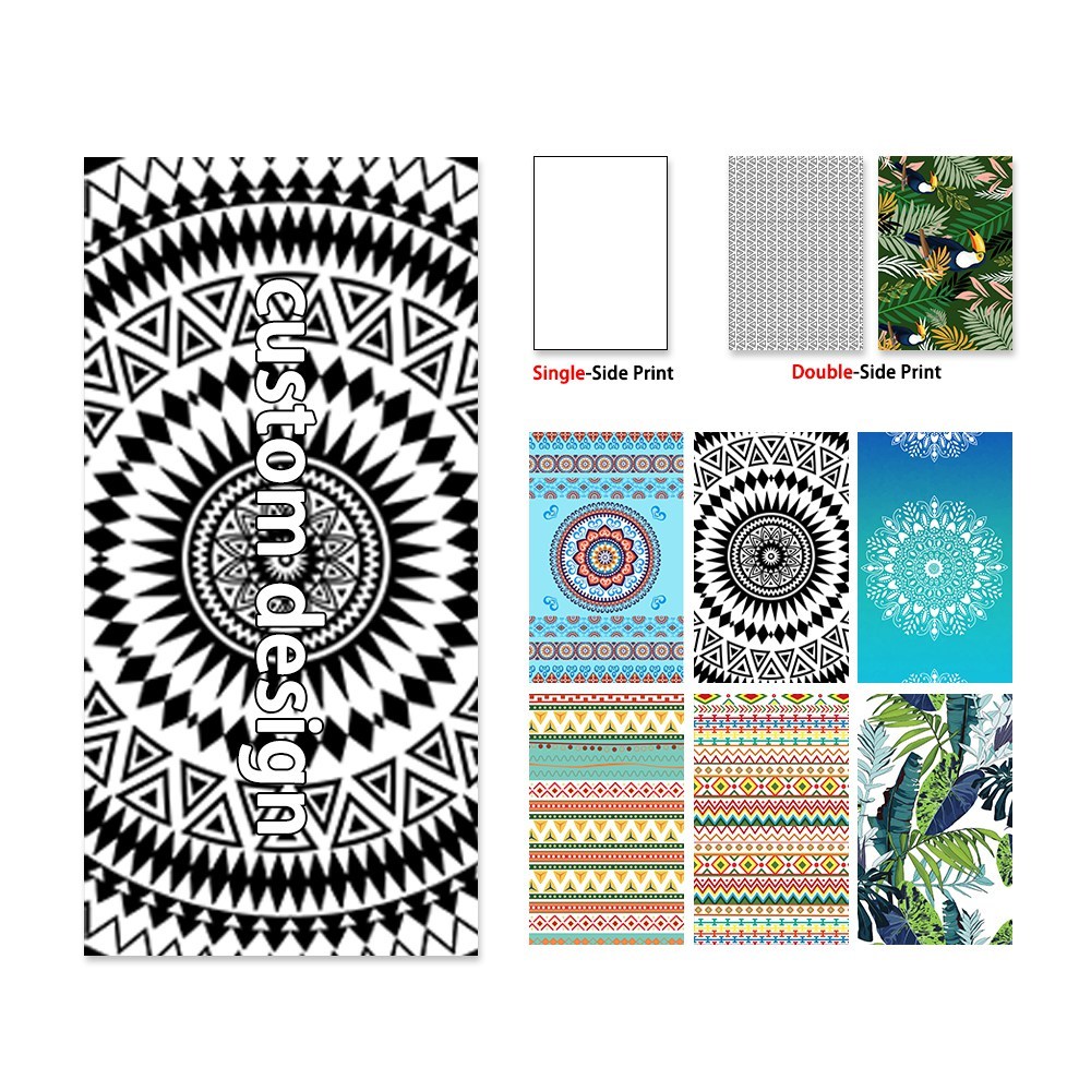 Custom Printed Swimming Sand Free Microfiber Printed Beach Towel